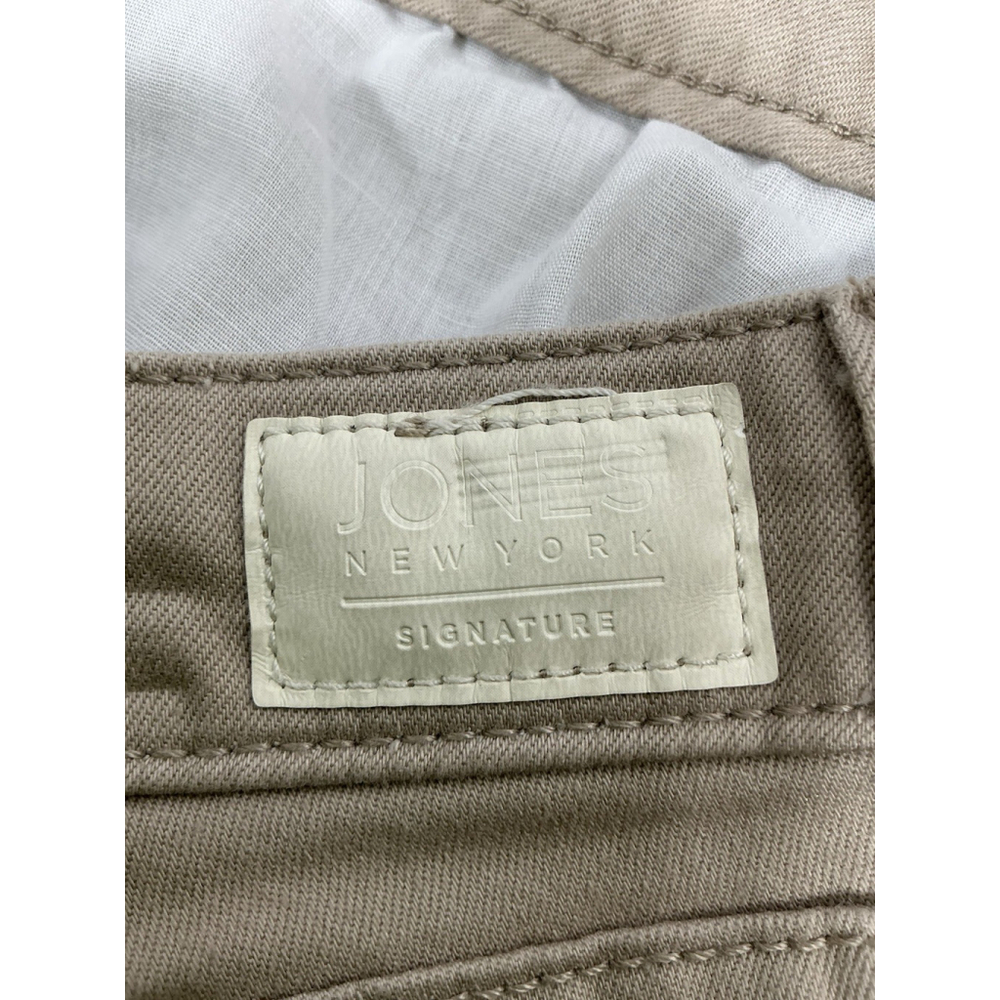 Womans Excellent Condition Jones NY Lexington Cuffed Capri Jeans 18 Tan 0235/D-5 - Picture 7 of 8